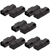 Strhowill (10Packs IEC 320 C14 to Female C21 AC Adapter,16A to C14 10A Power Connector for PUD UP...