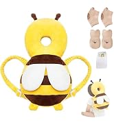 Baby Head Protector Backpack, Toddler Baby Head Protection Backpack with Baby Knee Pads Alarm Fun...