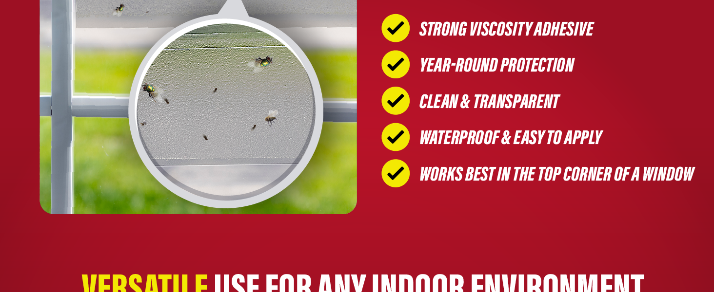 Catchmaster fly trap close-up with 2,000+ fly weight support claim