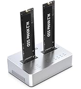AOKO M.2 NVMe &amp; SATA SSD Cloner,M.2 Duplicator 2-Bay NVMe Reader/Enclosure,SSD to USB Adapter M.2...