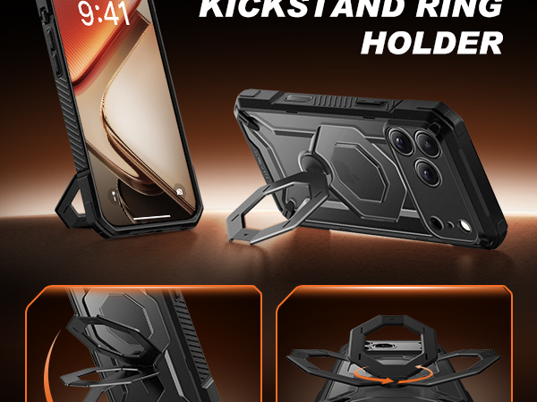 built-in foldable kickstand