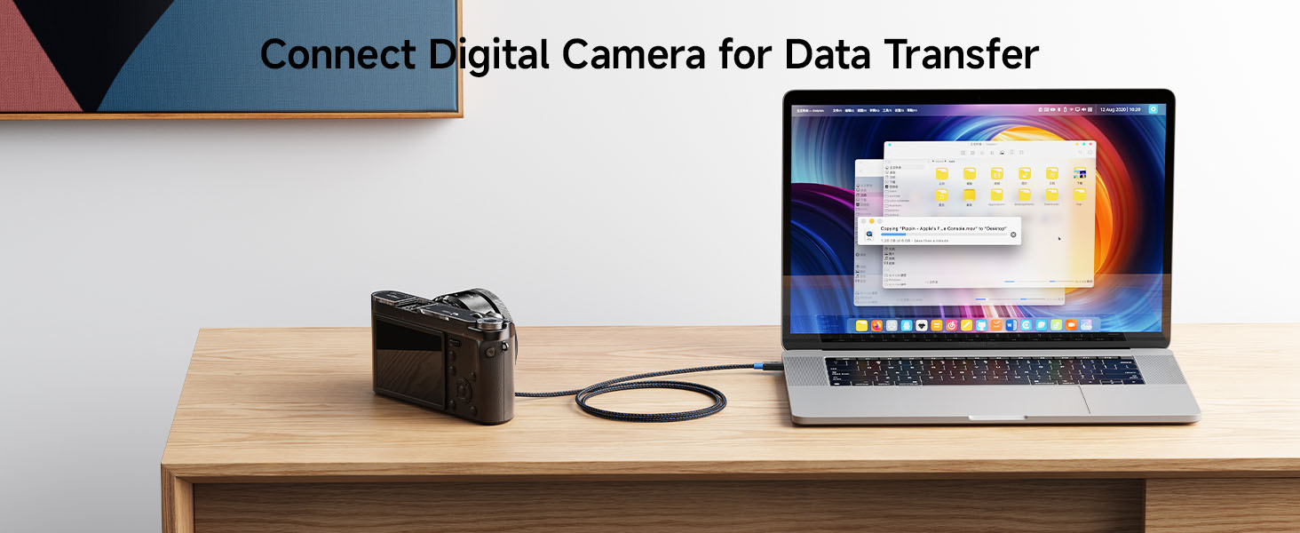 high-speed usb 2.0 micro-b to usb-c cable for data transfer and charging