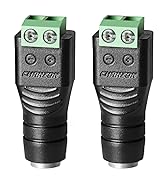 CHANZON 10 Pcs 12V DC Power Jack Connector Female 5.5mm x 2.1mm 24V Socket