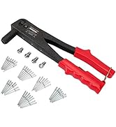 Arrow Heavy Duty Riveter Kit, Professional Pop Rivet Gun with Assorted 120 Rivets