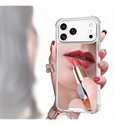 LUVI Compatible with iPhone 17 Pro Max Mirror Case Cute Makeup Silicone Bumper Slim Ultra Thin Co...