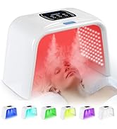 Holsn LED Light Therapy for Face Body with Spray 7 Color LED Face Mask Light Therapy,Cycle Therap...