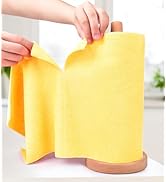 KitchLife Microfiber Cleaning Cloth Roll - Tear-Away Towels, Lint-Free, Reusable, Washable, 20 Sh...
