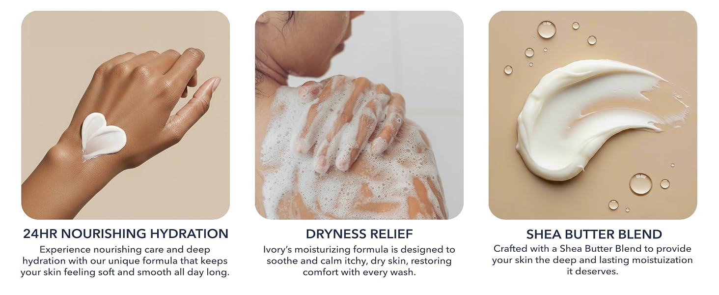 24HR Nourishing Hydration, Dryness Relief, Shea Butter Blend