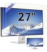 [2-Pack] 27 Inch Computer Blue Light Blocking Screen Protector for 16:9 Widescreen Monitor, Anti ...