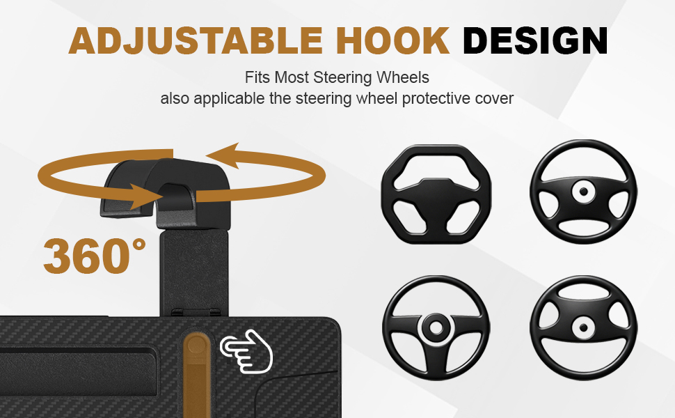 Suitable for most steering wheels