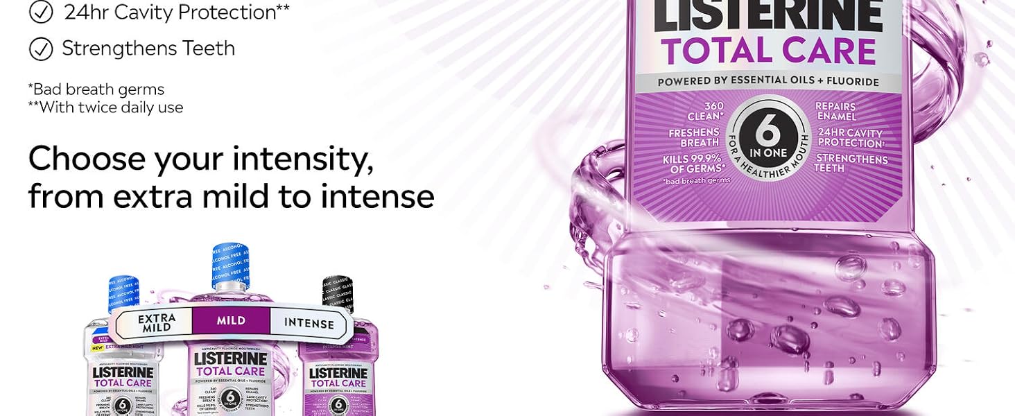 listerine total care eliminate bad breath germs