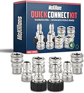 McKillans Pressure Washer Quick Connect Kit, M22-14mm to 3/8" Male Female Quick Disconnect Kit fo...