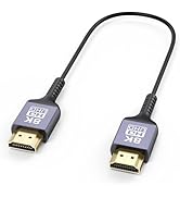 ZeniKon Thin HDMI Cable 1FT 8K, Short HDMI Cable 1 Foot 48Gbps High Speed Flexible Ultra Slim HDM...