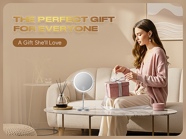 lighted makeup mirror