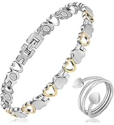 Mahnco Lymph Detox Magnetic Bracelet, Titanium Bracelet for Women for Arthritis and Joint, Lympha...