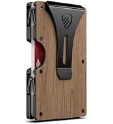 RUNBOX Minimalist Wallet for Men - Slim RFID Blocking Metal Card Holder with Money Clip, Ultra-Th...