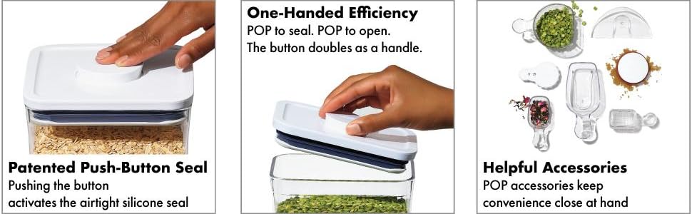 OXO Good Grips POP Container - Big Square Medium 4.4 Qt