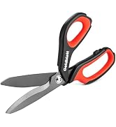 Goldblatt 10 Inch Heavy Duty Scissors, Multipurpose Shop Scissors with Titanium Coated Blades and...