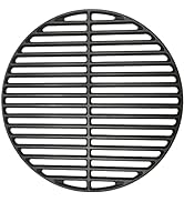 Quantfire 13" Cast Iron Cooking Grid for S/MiniMax Big Green Egg Accessories, Round Grill Grate G...