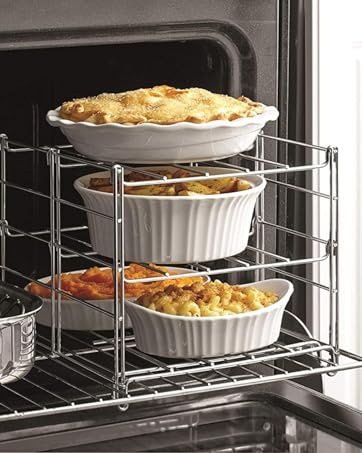 Nifty 3-Tier Oven Rack – Non-Stick, Dishwasher Safe, Chrome-Plated Steel Construction