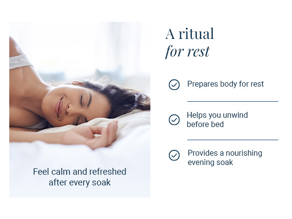prepares the body for rest