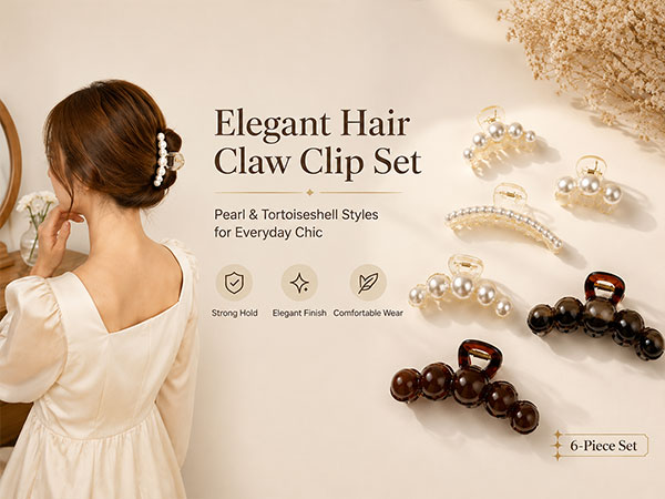 pearl claw clip