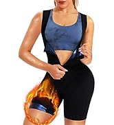 URSEXYLY Sauna Suit for Women Sweat Vest Waist Trainer 3 in 1 Slimming Full Body Shaper Workout T...