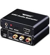 HDMI ARC Adapter, Tendak ARC Audio Extractor with Digital Optical TOSLINK SPDIF/Coaxial and Analo...