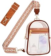 MOVOYEE Clear Bag for Stadium Events Approved Concert Travel Outdoors See Through Sports Fan Hand...