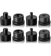 Borenbuir 8 Pcs Mic Stand Adapter,Aluminum Alloy Microphone Stand Screw Stand Adapter for Camera ...