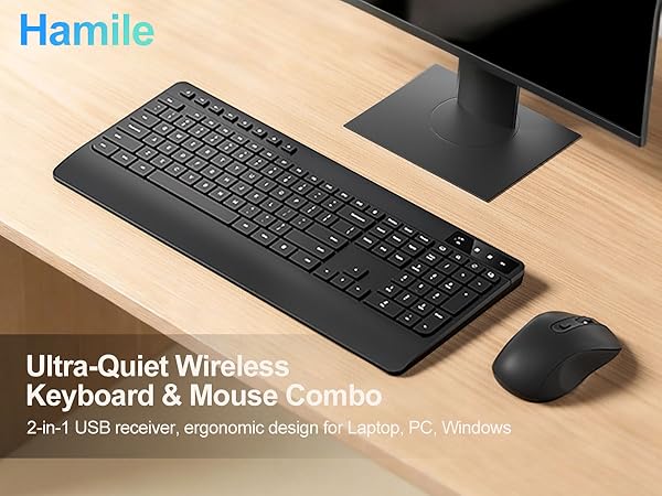 hamile wireless keyboard and mouse combo
