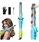 Tresses Touch Rotating Curling Iron 1 Inch, Automatic Curling Iron with 30s Fast Heating Hair Cur...