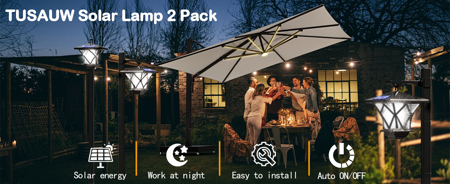 59&amp;#39;&amp;#39; Solar Lamp Post Light