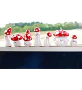 Motaney Cute Mushroom Car Ornaments for Dashboard, Funny Rear View Mirror Accessories Car Center ...