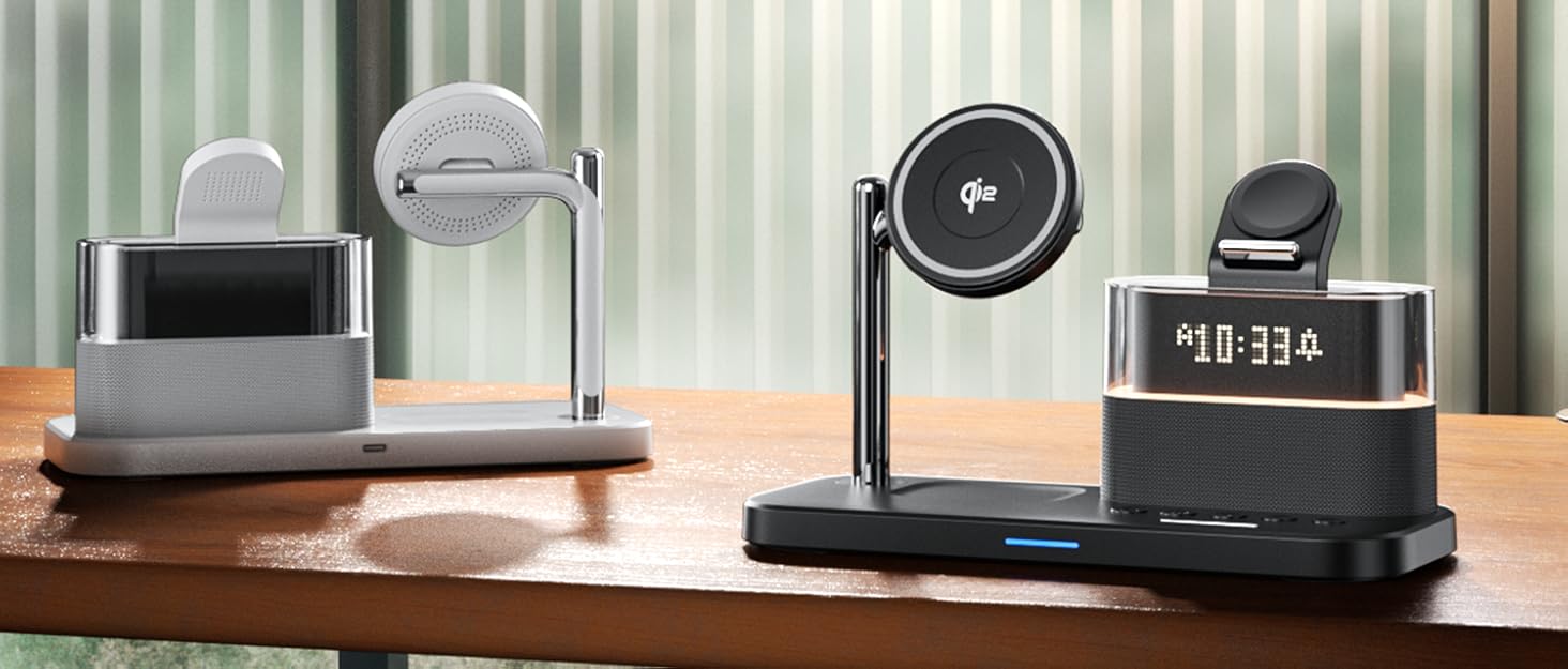 5 in 1 charger stand with night light