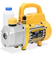 FAVORCOOL Vacuum Pump 3CFM Single Stage HVAC Vacuum Pump 1/4 HP 110V Rotary Vane Vacuum Pump, Air...
