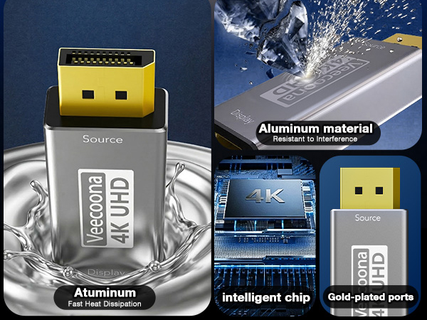 4K DisplayPort to HDMI Adapter