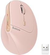 SABLUTE Ergonomic Mouse, Rechargeable Wireless Vertical Mouse with 4 Adjustable DPI Options, Dual...