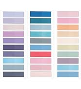 KICNIC Sticky Tabs 750 Pcs, Pastel Book Tabs, Adhesive PET Page Tabs, Transparent Annotation Labe...