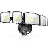 Onforu 120W 12000LM Dusk to Dawn Outdoor Lighting,5 Heads Flood Lights Outdoor,6500K Super Bright...