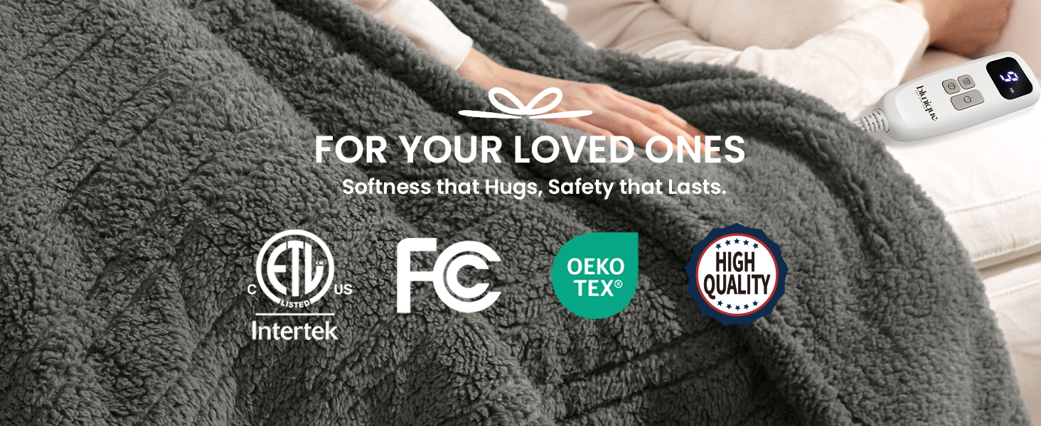 heated blanket throw