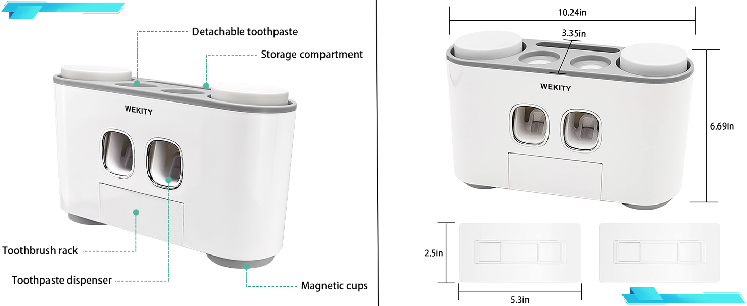 Toothbrush Holder Wall Mounted