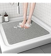 Non Slip Shower Mat, Comfortable Bath mat for Textured Surface,Quick Drying Easy Cleaning Shower ...