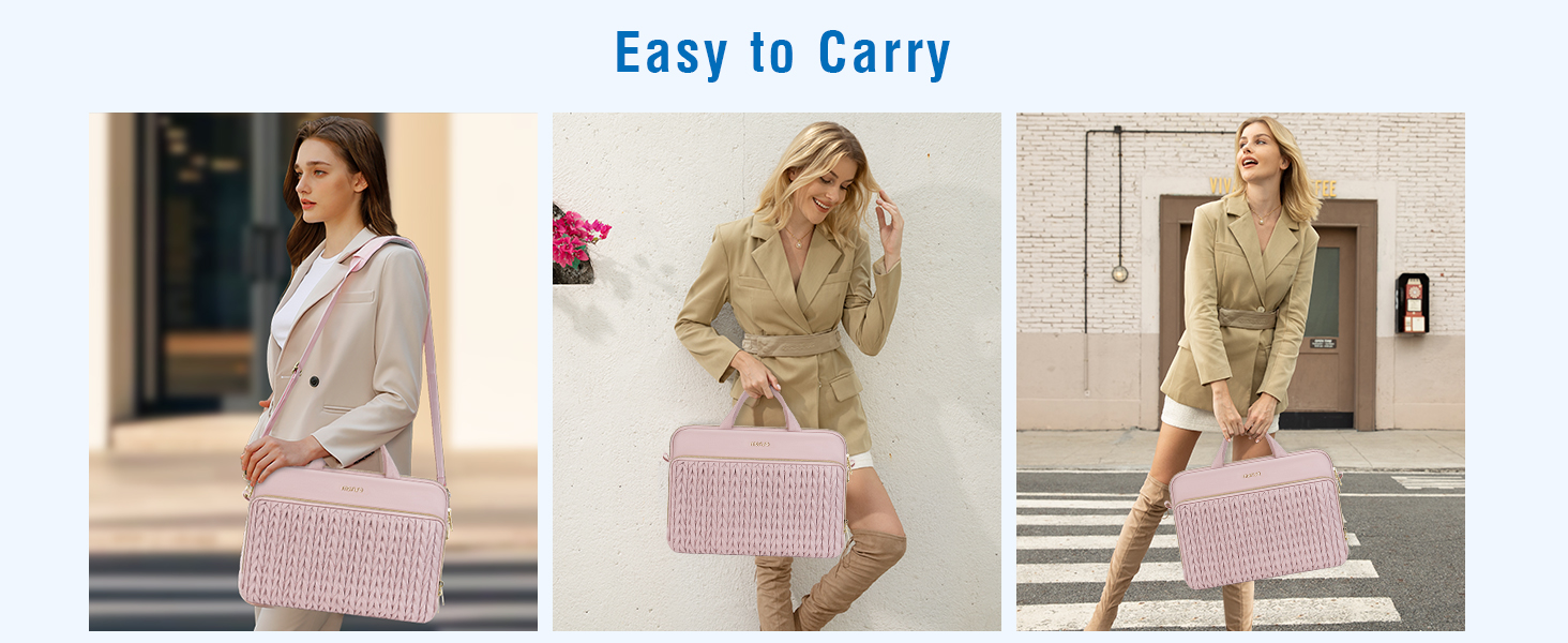 15.6 inch Laptop Shoulder Bag for Women