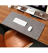 RENMTURE Double Thickened Felt Mouse Pad, Large Desk Mat, Big Cork Mouse mat, Large Mouse Pad for...