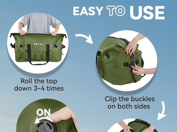 waterproof duffel