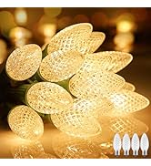 Minetom C9 Christmas String Lights, 100 Ft LED Commercial Outdoor Christmas Lights with 100 Straw...