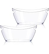Ice Bucket 2 PCS, Thickened Ice Buckets for Parties, Mimosa Bar Supplies Beverage Tub for Champag...