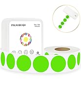 1'' Circle Thermal Sticker Labels Round Self-Adhesive Direct Thermal Labels Paper Roll Thermal St...