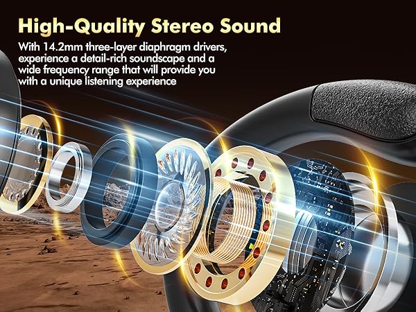 headphone with high-quality stereo sound